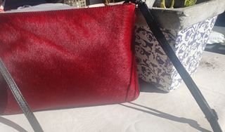 Bolso nuevo piel Rojo