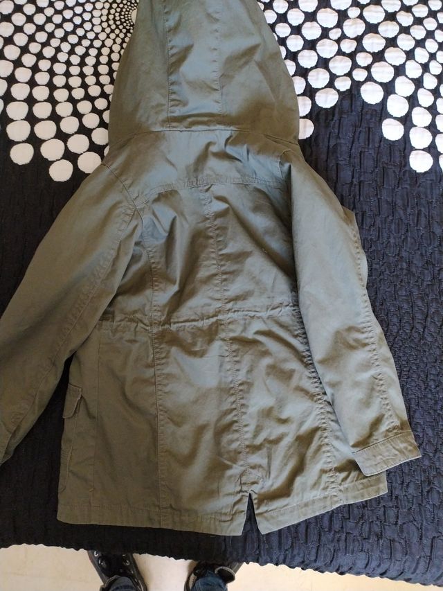 Parka chaqueta verde talla 5-6