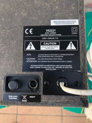 Subwoofer Altec Lansing