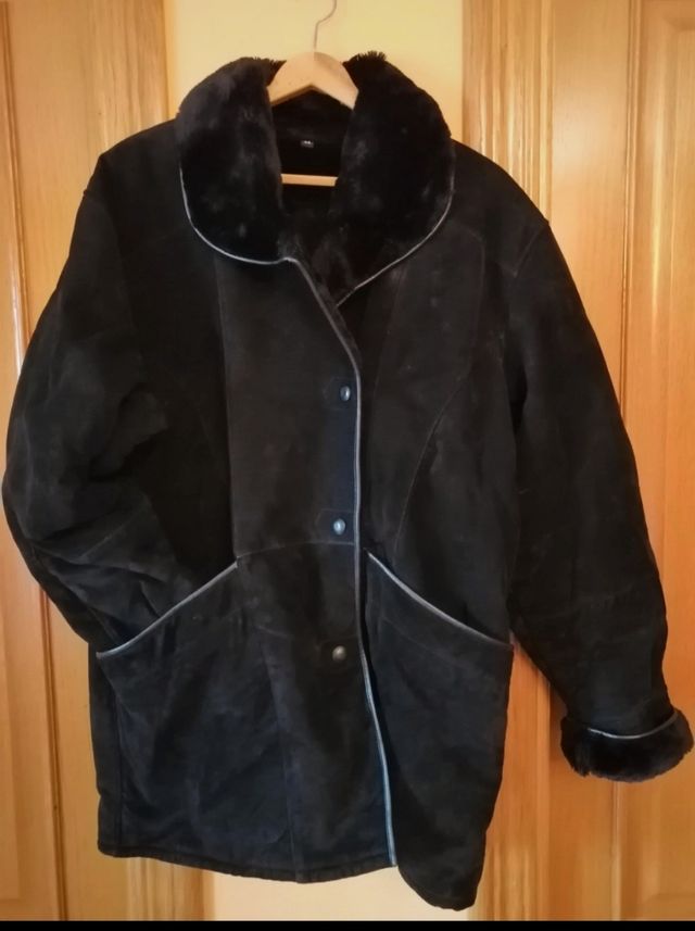 abrigo de ante con borreguito