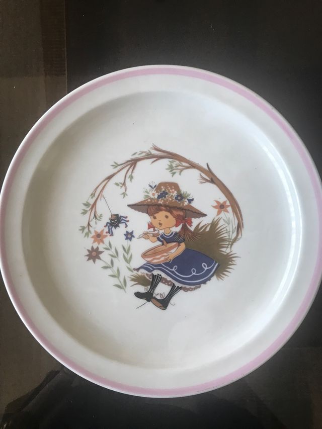 Vajilla infantil, años 77