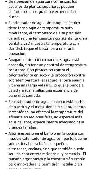 calentador de agua eléctrico