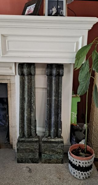 Columnas de mármol para chimenea