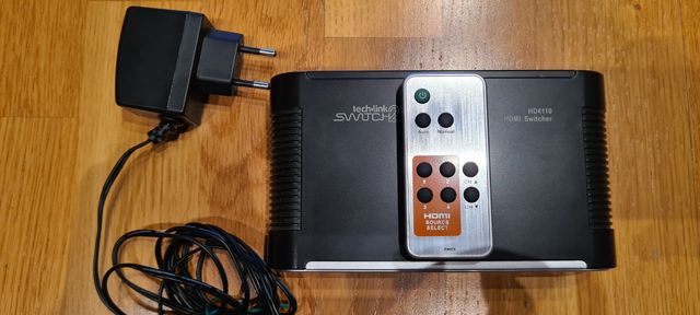 Switch conmutador HDMI 4 puertos y mando
