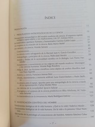 Ciencia y Hombre. I. Murillo (Ed)