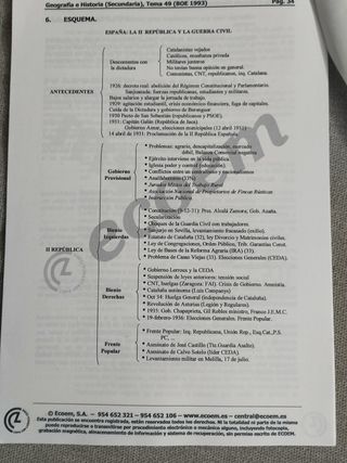 Temario oposición Geografía e Historia