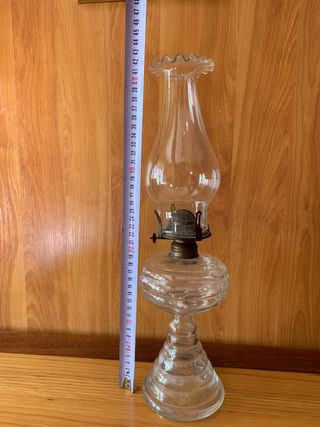 Antiguo quinque candil lámpara de mecha