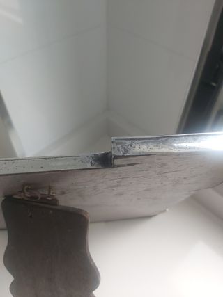 marco plateado.Muy antiguo.Portaretratos.