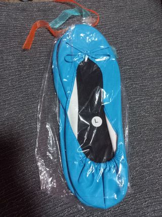 Bailarinas flexibles nuevas azules