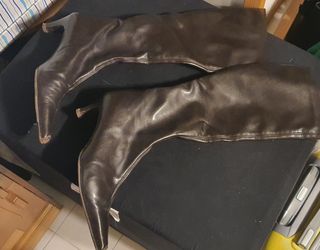 Bota Piel Marrón De Masquero