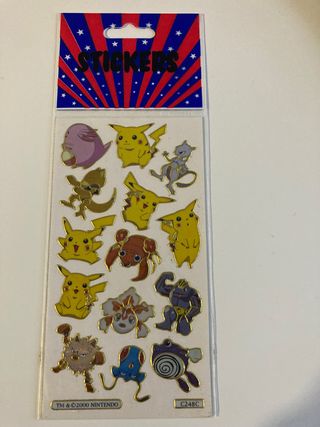 ✅ Pokemon pegatinas/stickers nintendo año 2000