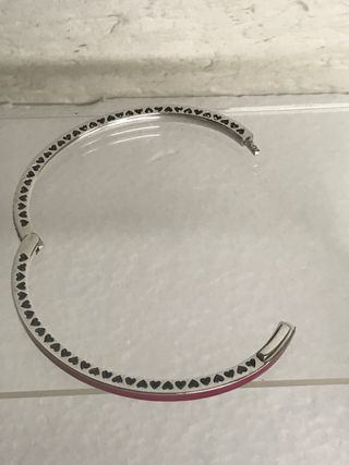 PULSERA RÍGIDA PLATA PANDORA CIRCONITAS/cereza