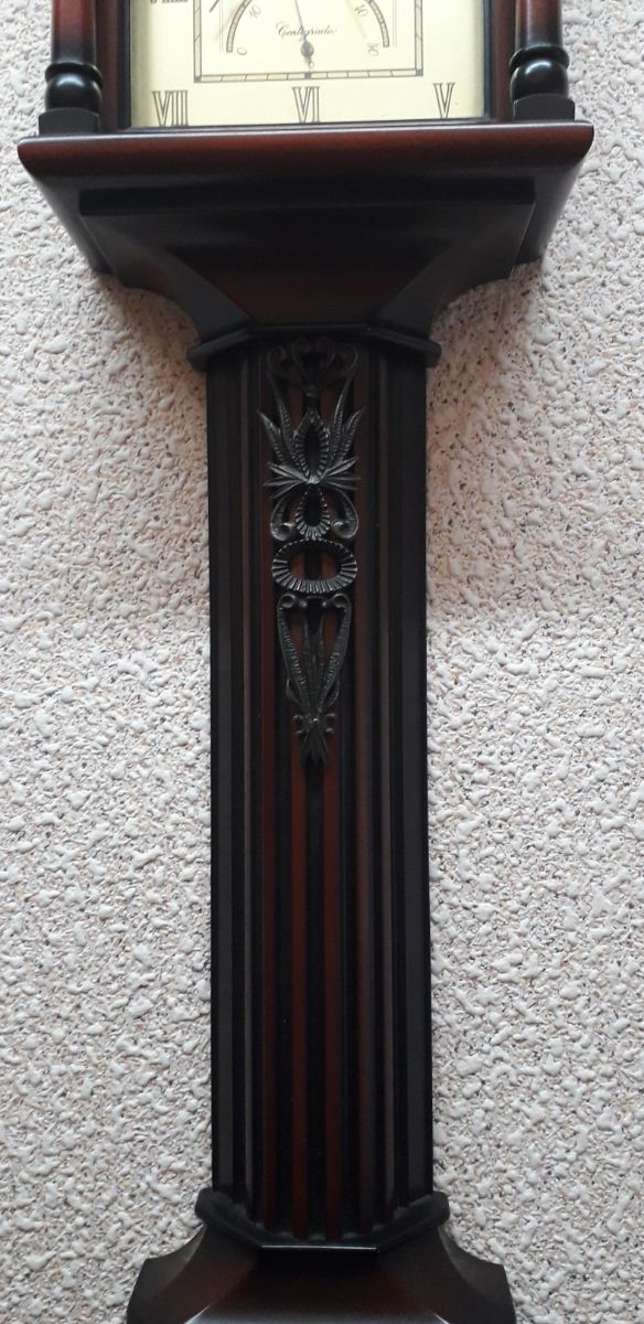 RELOJ BARÓMETRO Y TERMÓMETRO DE PARED VINTAGE