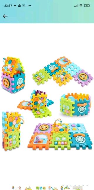 cubo de actividades bebé 6 en 1