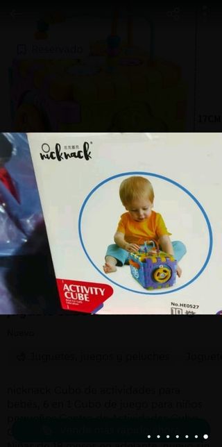cubo de actividades bebé 6 en 1