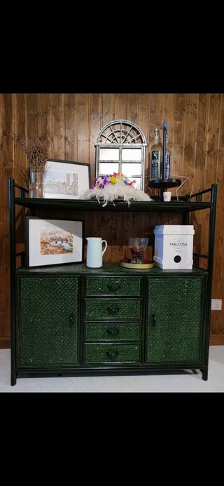 Estantería rafia verde