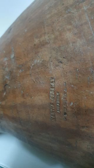 Antigua orza conquense de mandil.