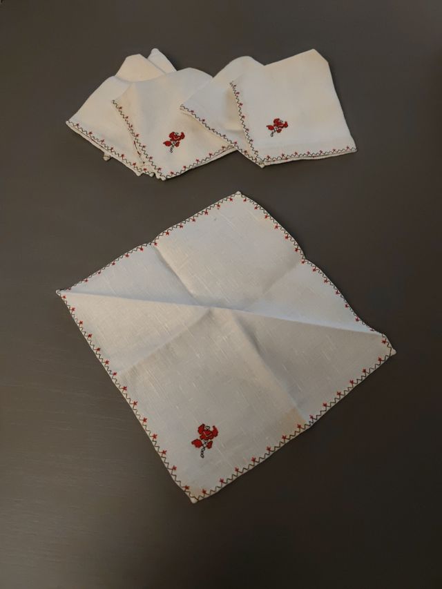 Servilletas mini antiguas