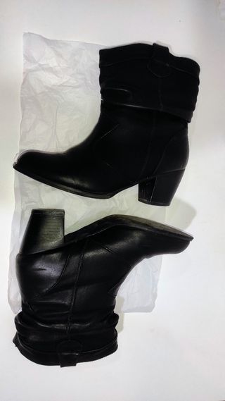 Botines tacón negros talla 39