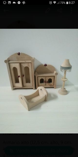 Muebles miniatura casa de muñecas 