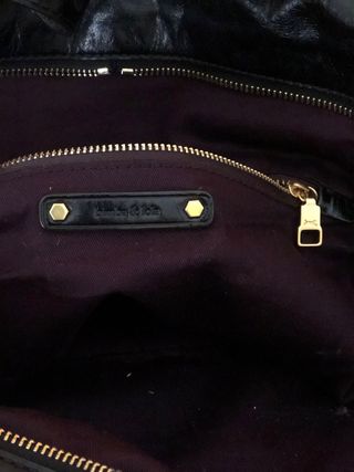 Bolso negro de piel - BIMBA Y LOLA