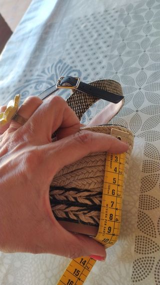 Alpargata cuña  de esparto talla 41