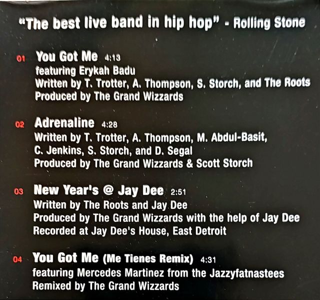 THE ROOTS feat. Erykah Badu "YOU GOT ME"