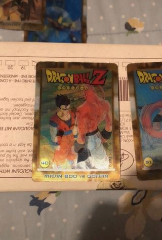 5 carte Dragonball Z Serie Gold