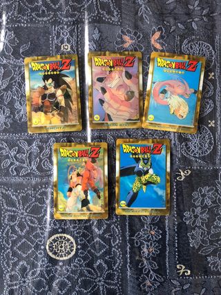 5 carte Dragonball Z Serie Gold