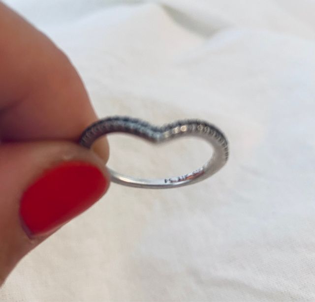 Pandora anillo de plata de ley- impecable-