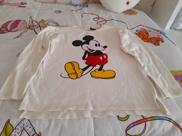 camiseta zara niña mickey