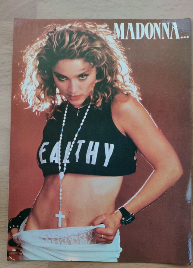 Lote 5 postales MADONNA años 80