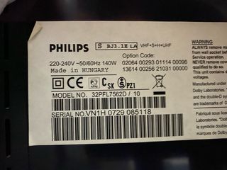 Tv Philips 32 pulgadas, tdt integrado