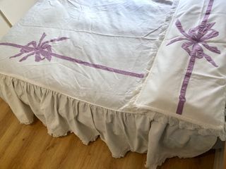 Funda edredón, relleno plumas, cubrecamas/cojines