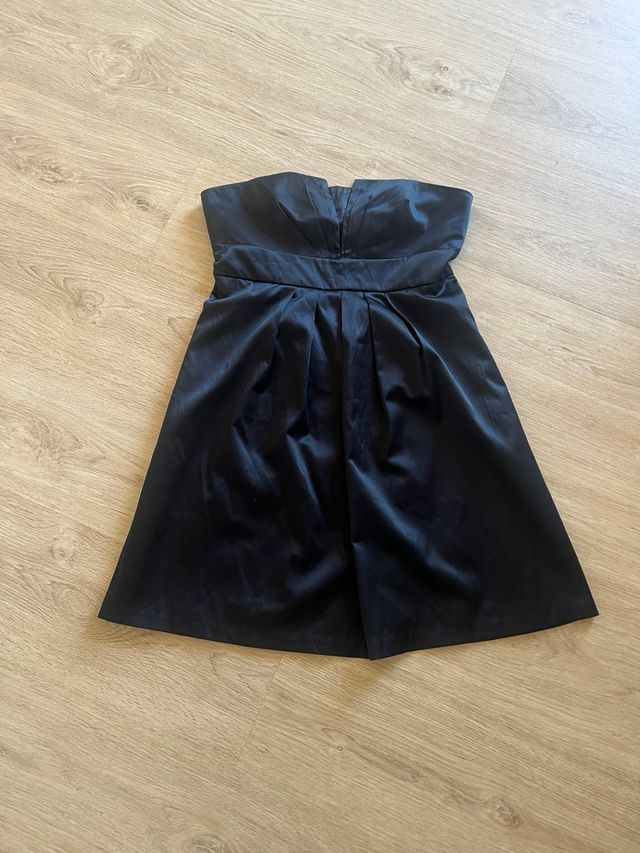 Vestido Raso palabra de honor