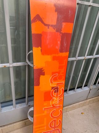 Tabla snow, fijaciones y funda