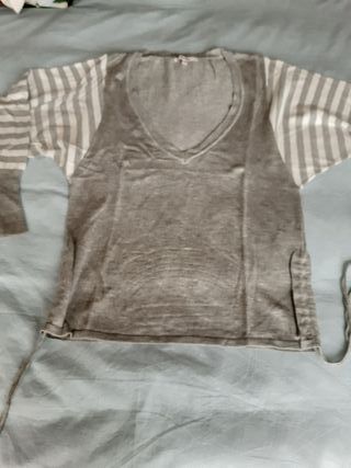 Suéter gris BERSHKA