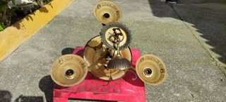 Lámpara de techo, cristal y bronce, Ballesteros,S.