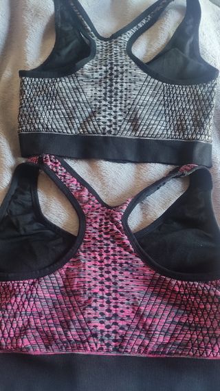 Sujetadores deportivos cremallera