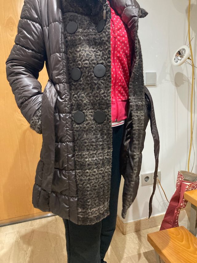 Parka italiana exterior tipo anorak talla 42