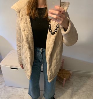 Abrigo oversize reversible