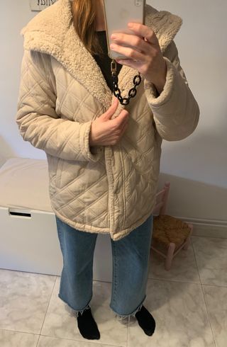 Abrigo oversize reversible