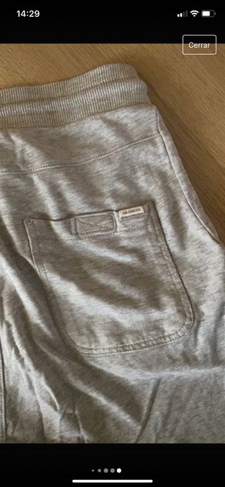Pantalón chandal gris Pull and Bear