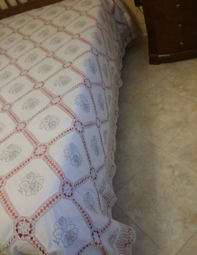 copriletto per letto matrimoniale uncinetto Italy 