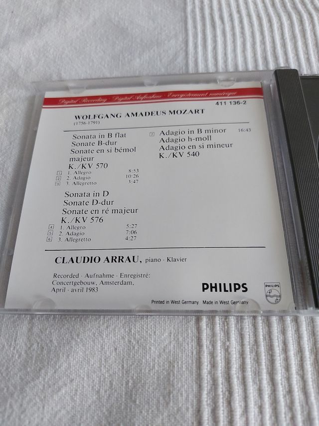 Mozart - Piano sonatas kv 570, 576 y Adagio kv.540