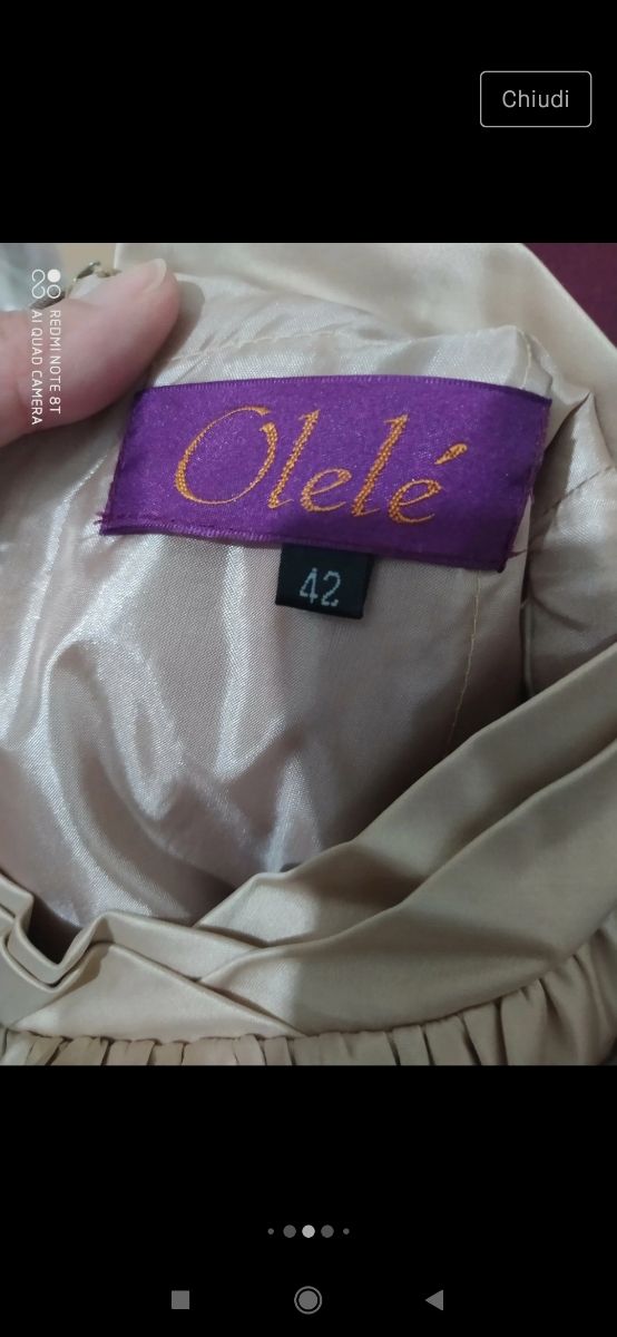 Abito da cerimonia, taglia 42