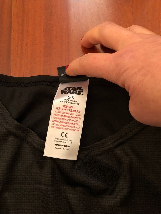 Costume Star Wars kylo ren con maschera