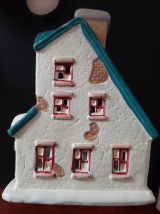 Lamparilla casa de porcelana esencias