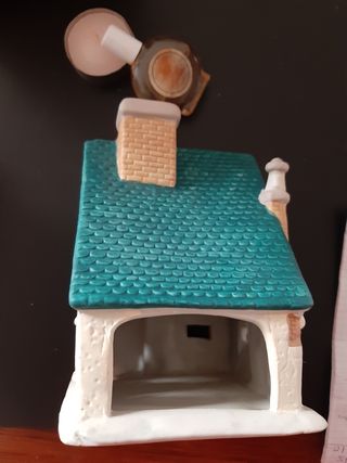 Lamparilla casa de porcelana esencias