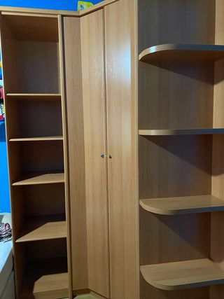 Cama nido armario y balda